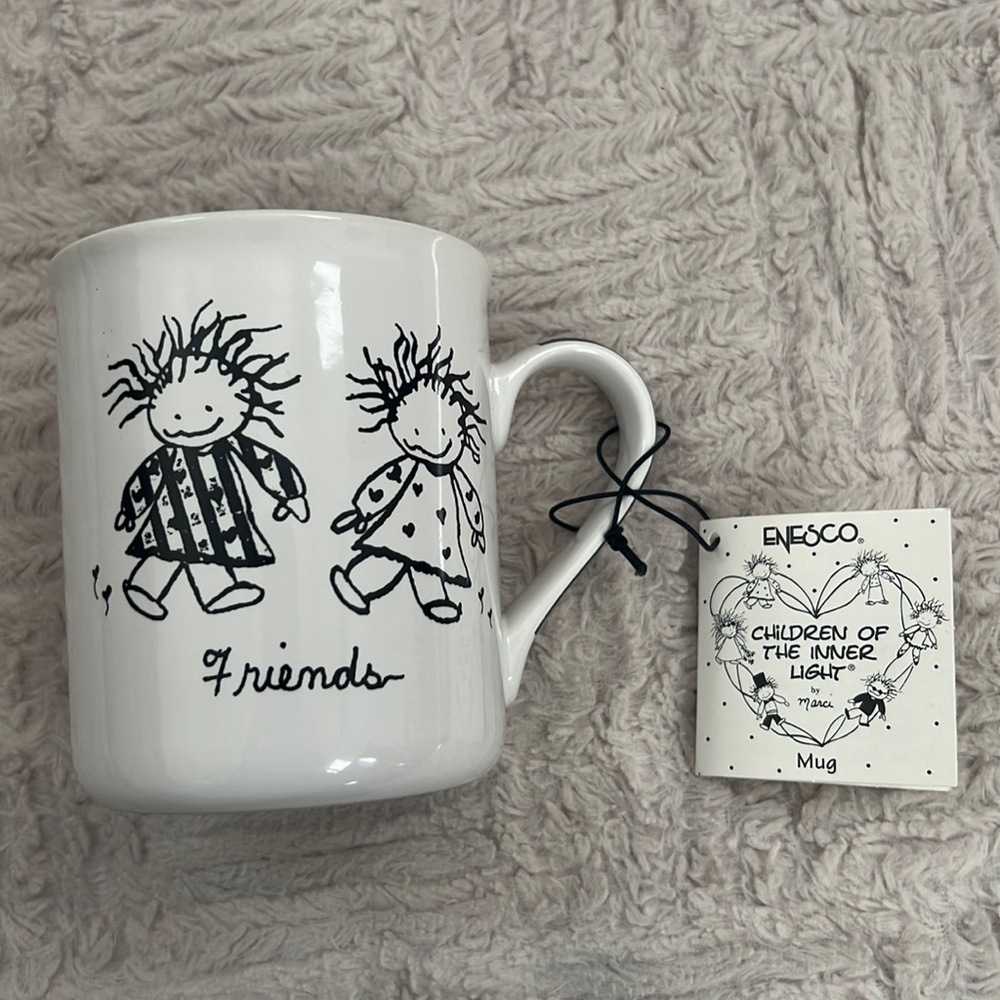 Enesco Children of the Inner Light - stoneware Friends gift mug - New with tags